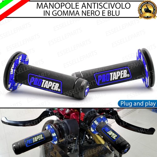 Manopole manubrio moto nero - manopole,