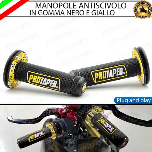 Manopole manubrio moto nero - manopole,